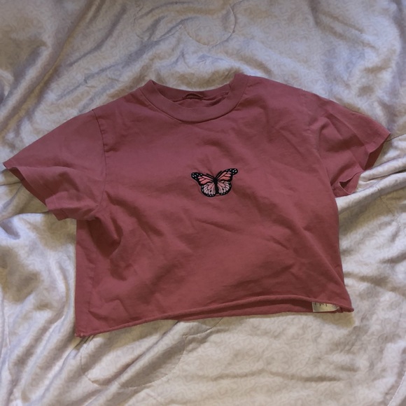 Brandy Melville don’t call me baby & butterfly tee - Picture 2 of 2